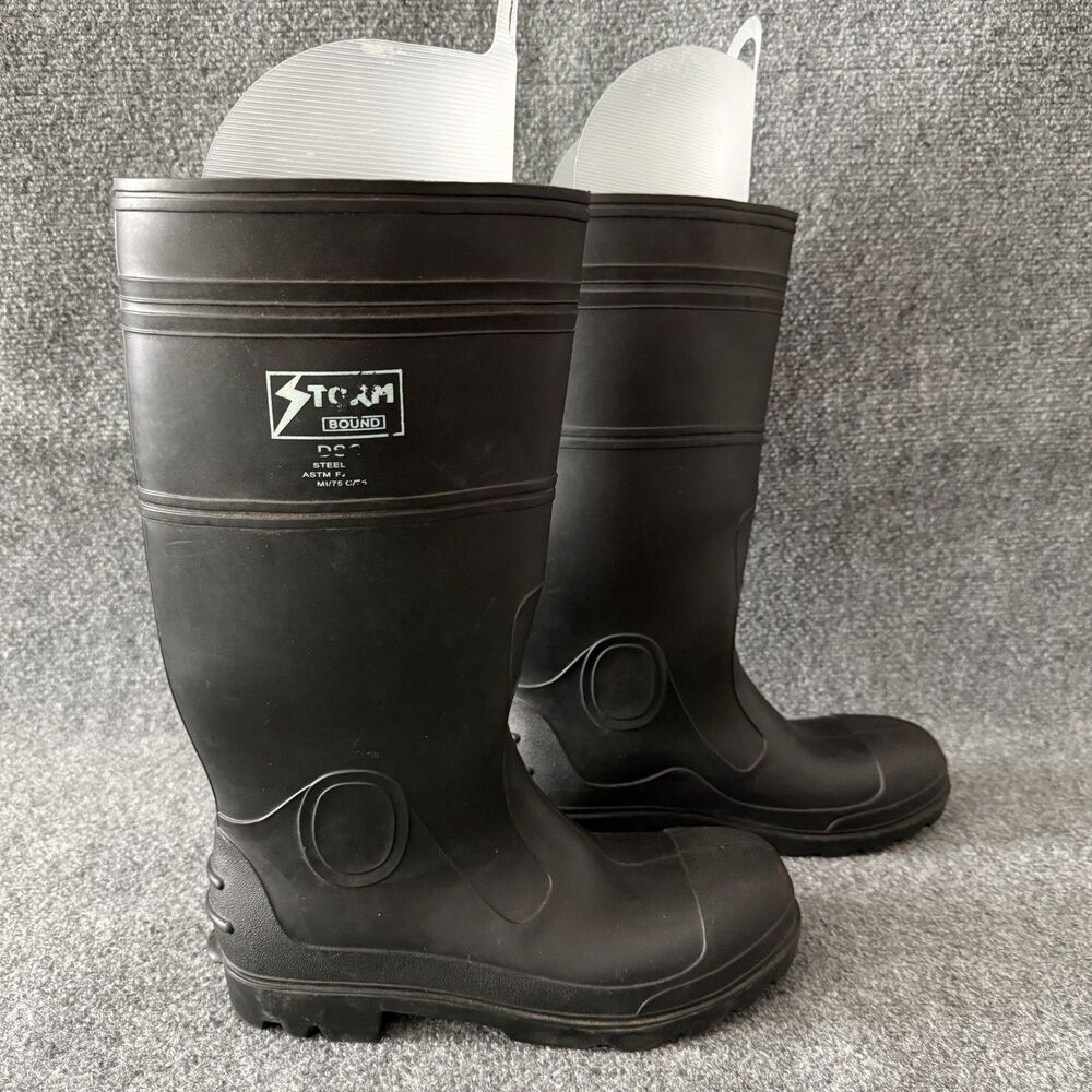 Storm Bound DSC Steel Toe Work Boots ASTM F2413-11 Men's Size 8 Black